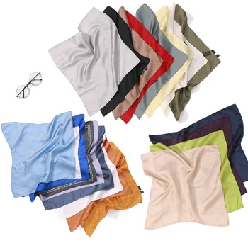 

5 PACK 100% Pure Silk Small Square handkerchief Men's Pocket Hanky 41cm 16" WJ004
