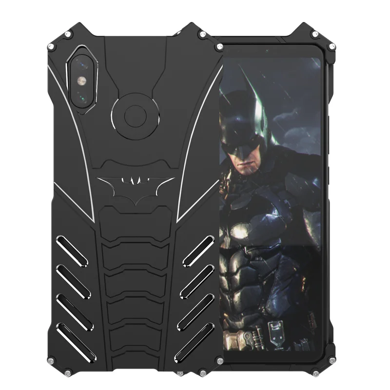 

For Xiaomi Mi Max 3 Case Batman Aluminium Metal Bumper Case For Xiaomi Mi Max 2 / Mi Max Coque For Xiaomi Mi Play Back Cover