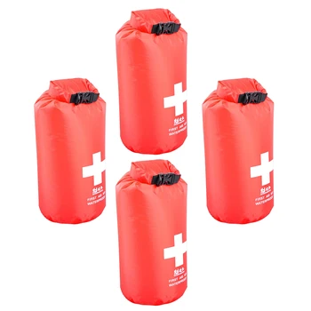 

4PCS Waterproof 5L Expedition First Aid Kit Emergency Dry Bag for Hiking Backpacking Camping Travel Outdoors Sports