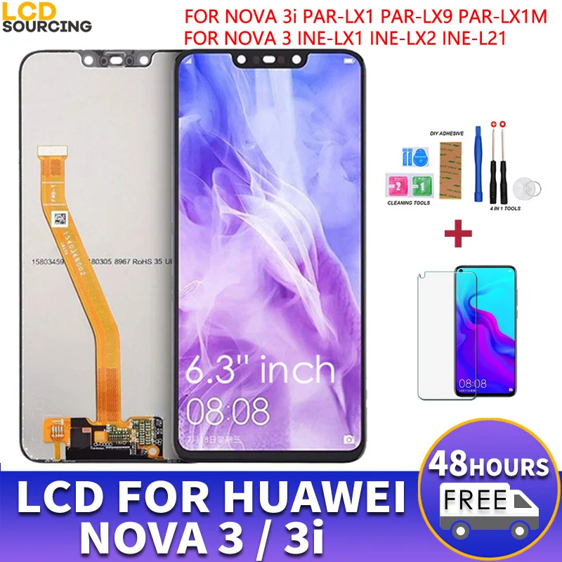 6 3 &quotЖК дисплей для Huawei Nova ЖК экран PAR LX1 LX9 сенсорный Сенсорная панель дигитайзер
