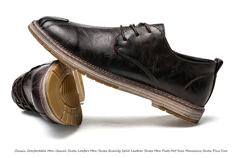 Классическая удобная мужская повседневная обувь; лоферы; Мужская обувь; качественная обувь из спилка; мужская обувь на плоской подошве; Лидер продаж; Мокасины размера плюс