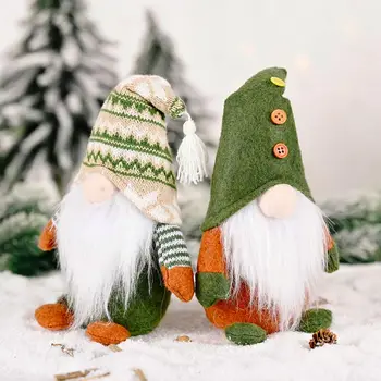 

Handmade Christmas Elf Decoration Standing Swedish Gnome Tomte Toy Doll Ornaments Thanks Giving Day Gifts girlfriend and boy