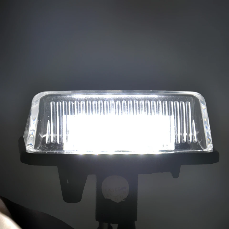 VIPMOTOZ Full LED License Plate Light Assembly - 2-Piece Set For Toyota Camry, Lexus IS/ES/GS & More - 6000K White, Plug & Play
