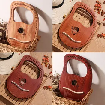 

Portable Wooden Lyre Harp 16 String Notes Harp Stringed Musical Instrument Kit