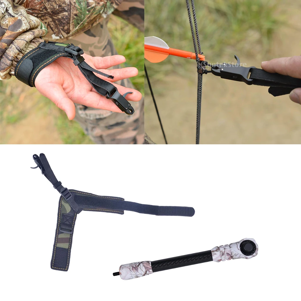 

Bow Release Aid with Archery Stabilizer Archery Shooting Accessories