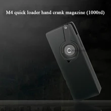 M4 страйкбол Пейнтбол тактический 1000rd патронов пластиковое скоростное заряжающее устройство BB ручная ручка Аксессуары Быстрый заряжатель, охотничий ABS магазин для патронов