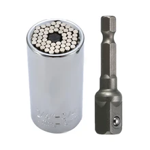 Динамометрический ключ, набор головок, универсальный разъем, втулка, адаптер 7-19 мм, мощная дрель, храповая втулка, гаечный ключ, многофункциональные ручные инструменты