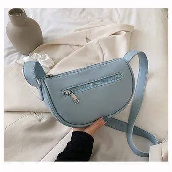 

Summer New Fashion PU Leather Baguette Bags For Women 2020 Female Crossbody Bag Sac Femme Handbags Women Designer Shoulder Bag