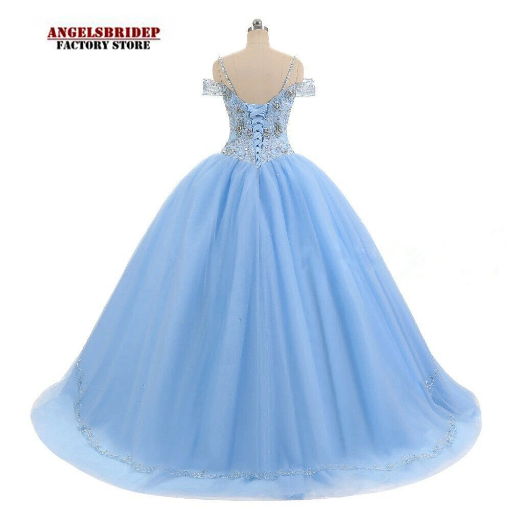 ANGELSBRIDEP-Spaghetti-Straps-Quinceanera-Dresses-Sweet-16-Dress-Formal-Sweetheart-Crystal-Sparkly-Cinderella-Party-Gowns-HOT (2)