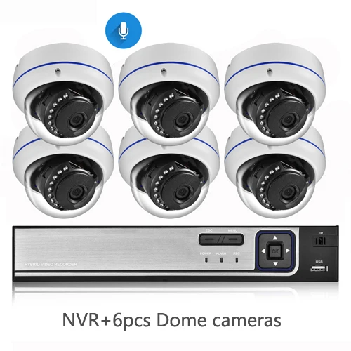 hd cctv camera AZISHN H.265AI 48V POE 8CH Human Detection Face Record CCTV NVR Audio IP Camera System 5MP 2592*1944P Outdoor IP66 POE IP Kit best security camera system Surveillance Items