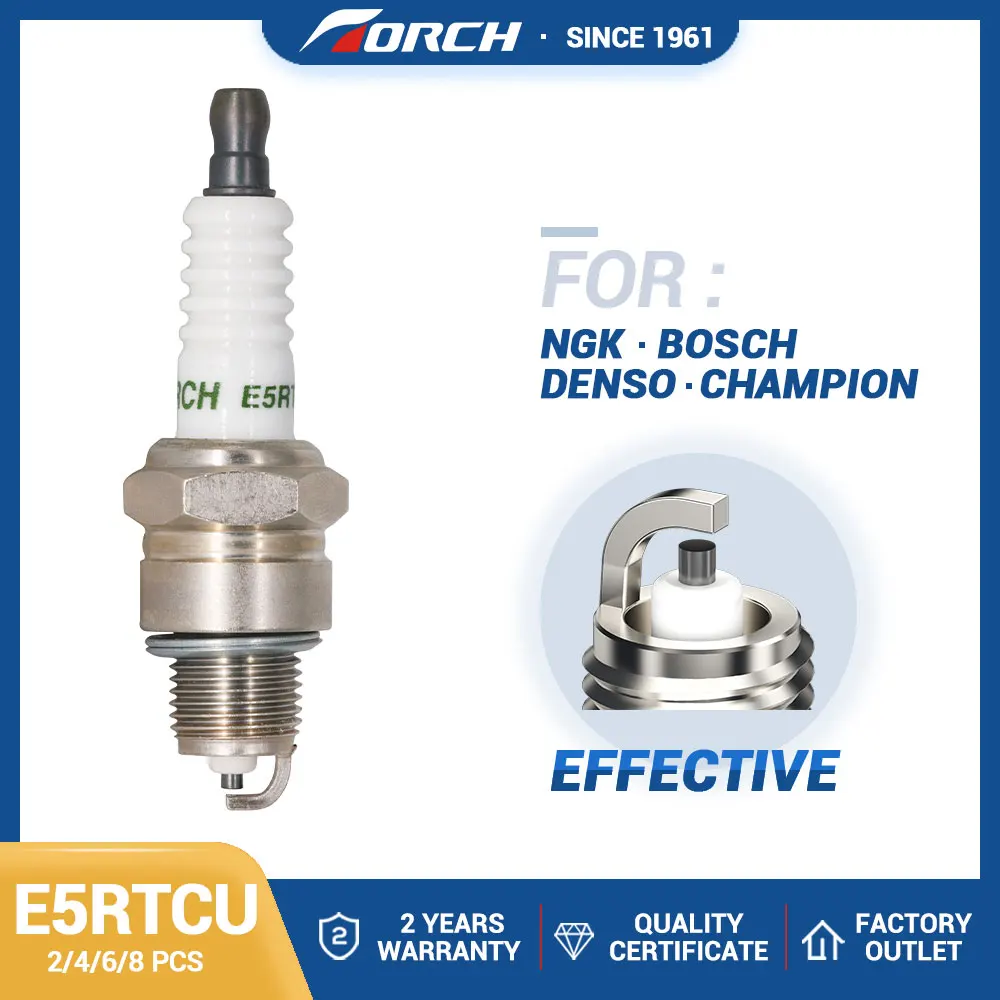 

High Quality Torch Spark Plugs E5RTCU Replace for GAZELLE for VOLGA