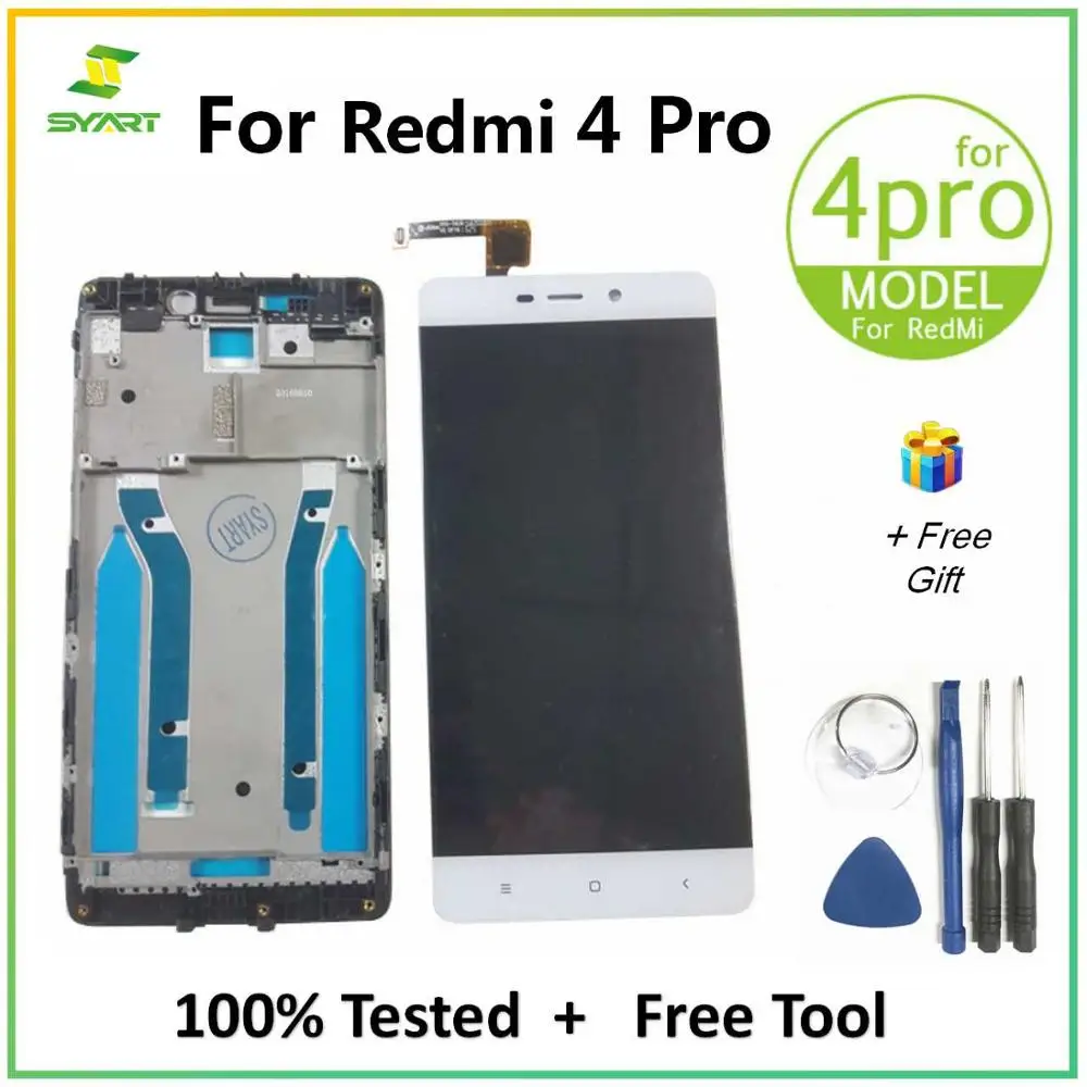 ЖК дисплей для Xiaomi Redmi 4 Pro Snapdragon 625 сенсорный экран дигитайзер в сборе с рамкой