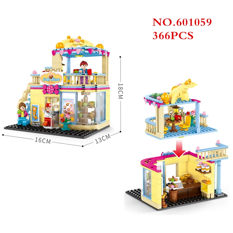 

SEMBO block Compatible with City Street View Cake Dessert Store Model Building Blocks sets Bricks Educational toys for Children