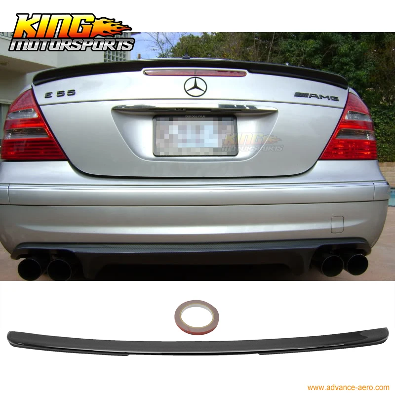 

For 03-09 Benz E-Class W211 AMG Trunk Spoiler Painted Obsidian Black #197