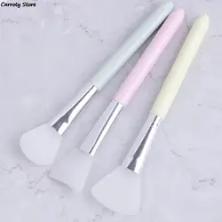 3 Styles Wooden Handle Silicone Mask Brush Soft Skin Care Mud Mixing Face Mask Makeup Brushes Facial Foundation 1Pcs