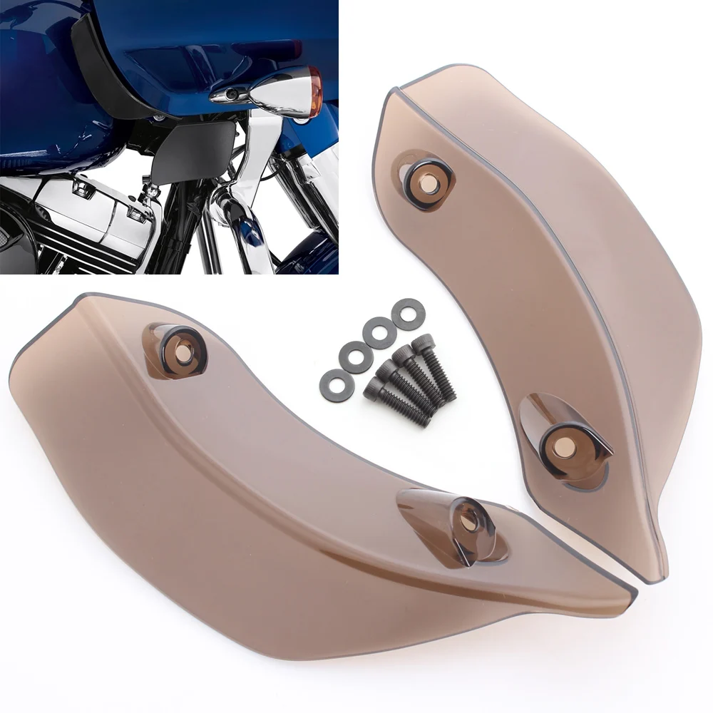 Motorcycle Smoke Upper Batwing Fairing Accents Air Deflector Wind Deflectors For Harley Road Glide FLTRX FLTRXS FLTRUSE 15-Up | Автомобили