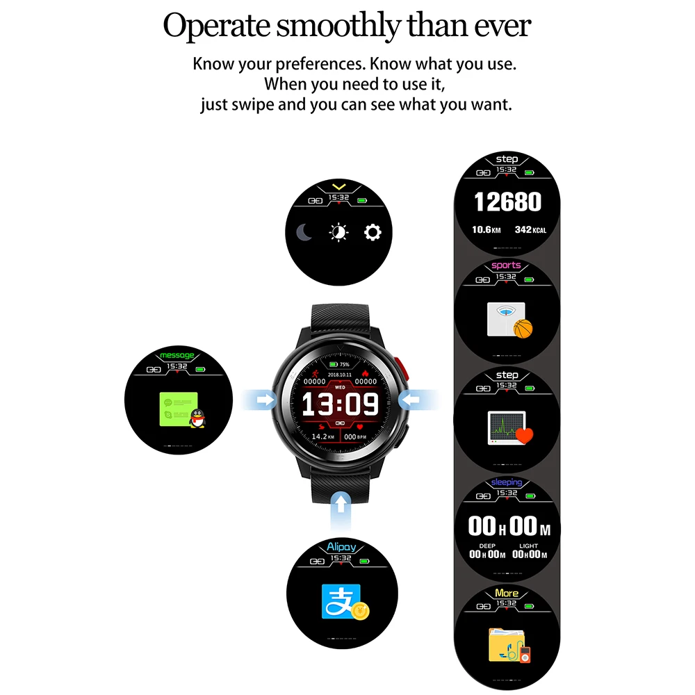 HD Color Display Sports Smartwatch Heart Rate Monitor IP68 Waterproof Smart Watch Men For IOS & Android Relogio inteligente