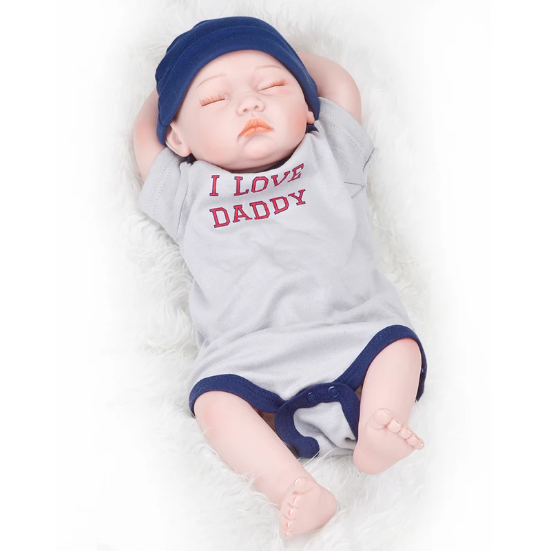 

45 cm silicone body reborn baby doll cute toy lifelike baby doll cute baby doll reborn child toy gift