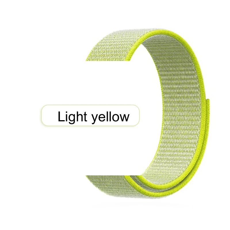 Светильник-Желтый спортивный ремешок для iWatch band 6 5 44 мм нейлоновые браслеты 40