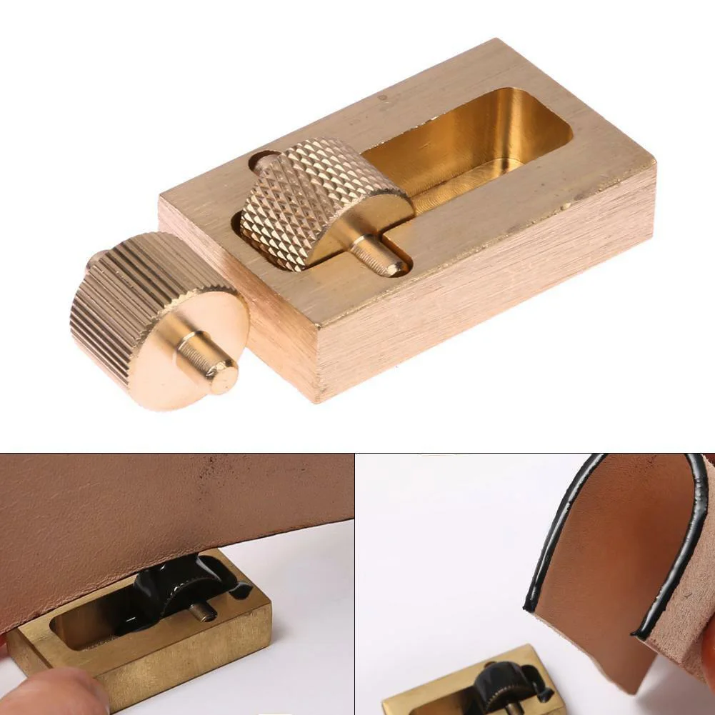 Коробка для рисования маслом DIY для дома ручной работы латунные аксессуары для рукоделия Ручное шитье прочный практичный с 2 роликами кожаный набор инструментов