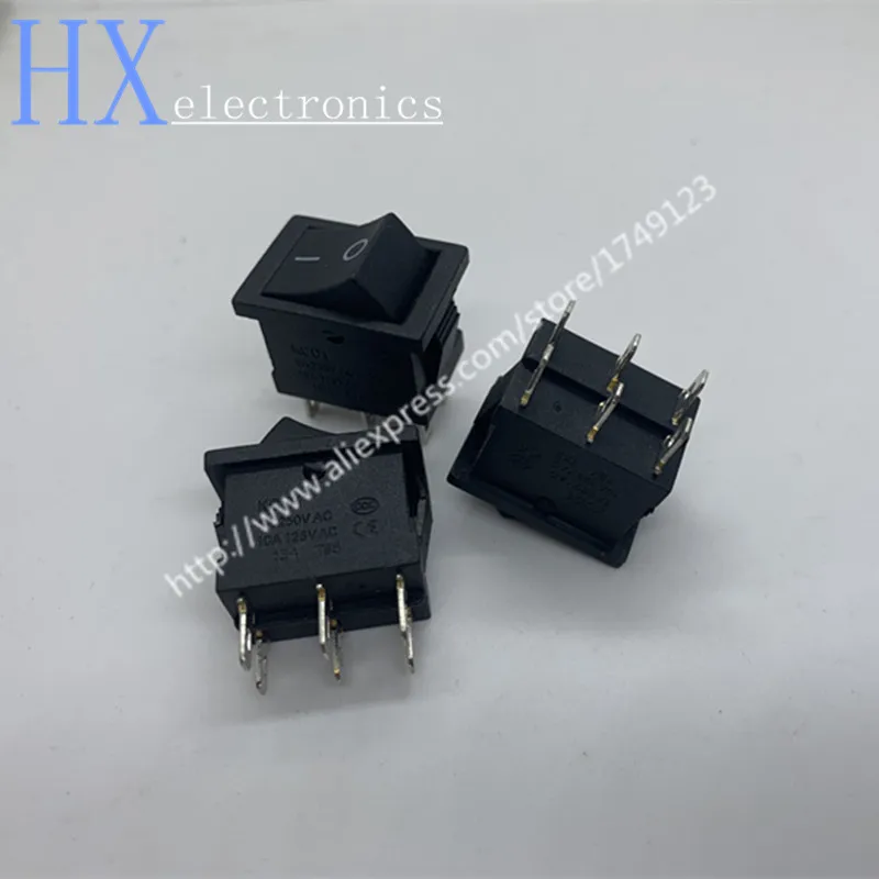 Us 1 99 Free Shipping 5pcs Rocker Switch 6 Pin 2 Files 15 21mm 2 Files 6 Pin Power 15 21 6a Switches Aliexpress