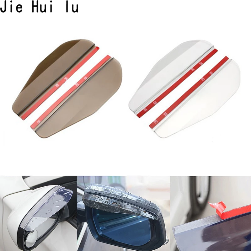 

2Pcs Car Rear View Mirror Protector Rain Guard Mirror Protector Rain Eyebrow Rear View Mirror Visor Shade