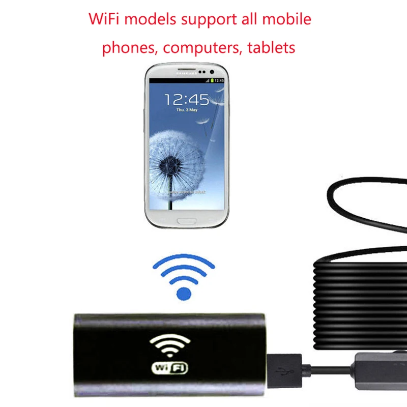 5m Hd Underwater Camera 5 Million Pixel Visual Fishing Device Wifi Connection Mobile Phone Tablet 8led Illuminated Fish Finder Aliexpress