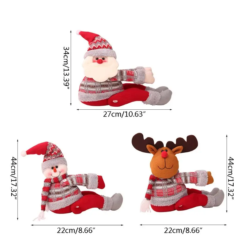 

Christmas Cartoon Santa Claus Snowman Elk Curtain Tieback Curtain Buckle Fastener Binding Holder Home Decoration Accessories