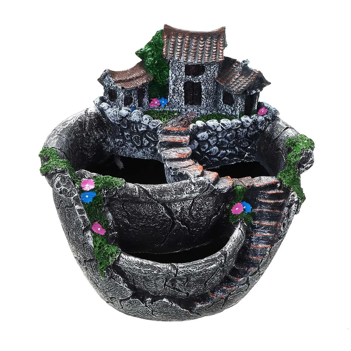 Суккулент цветочный горшок из смолы настольный домашний сад