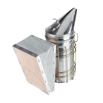 

18 x 11 x 27.5cm Beekeeping Smoker Stainless Steel Equipment Hive Box Tool Supplies For Beehive Bee Manual Smoke Maker
