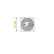 100 adet/grup 13.56 MHZ NFC Ntag213 çıkartmaları ile tüm telefon için NFC fonksiyonu/TagMo Forum Type2 ISO14443A/yapıştırıcı HF Dia 30mm