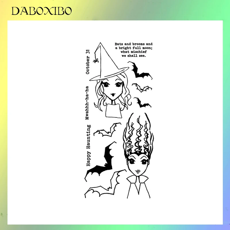 

DABOXIBO Woman Living In The Castle Clear Stamps For DIY Scrapbooking/Card Making/Photo Album Silicone Decorative Crafts
