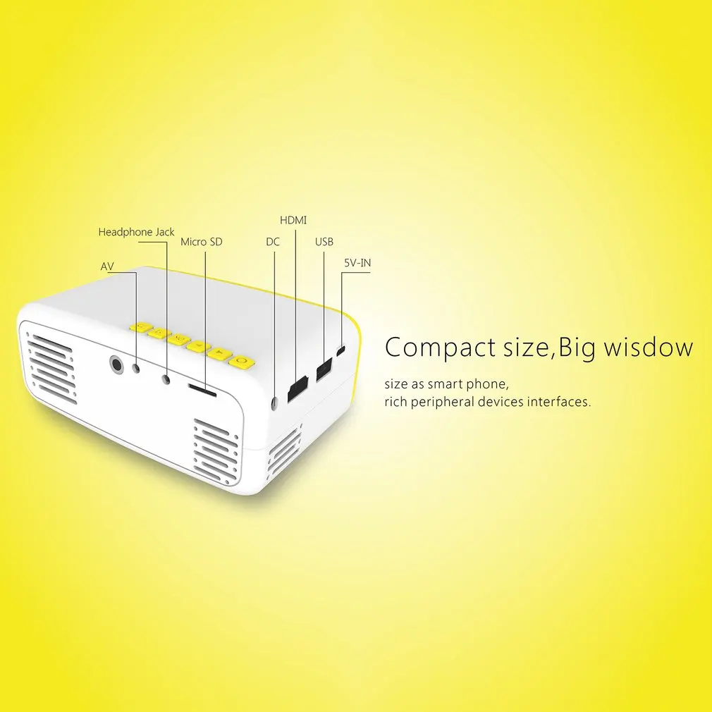 Мини CS03 lcd мобильный телефон HDMI такой же экран интерфейс Проекция HD проектор av ТВ интерфейс дистанционное управление микро