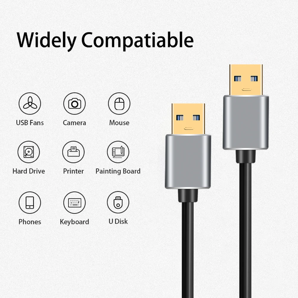 KEBIDU USB к usb-кабелю тип A Мужской к usb-вилке Удлинительный Кабель USB 3,0 кабель супер скорость HDD для радиатора жесткий диск Webcom PC