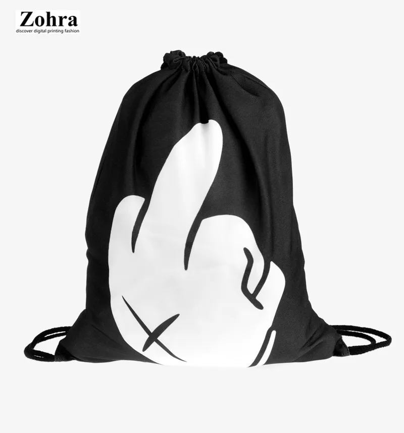 

Zohra New Style 3D Digital Printing Drawstring Bag Shopping Storage Drawstring Backpack