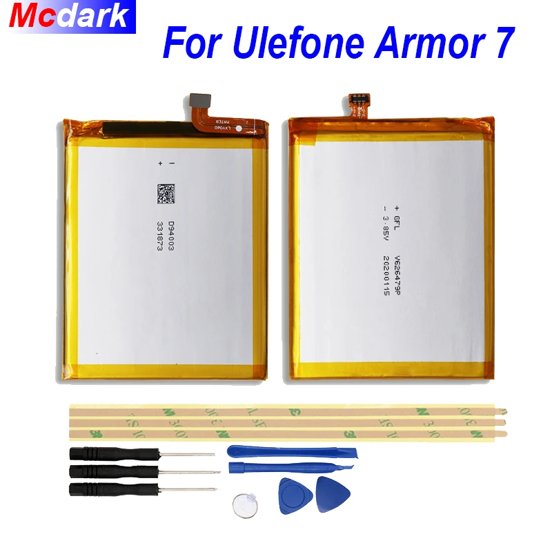 Аккумулятор 5500 мАч для Ulefone Armor 7 Высококачественная сменная батарея телефона