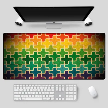 

XGZ Exquisite mouse pad large size texture pattern as background table mat high quality rubber non-slip keyboard pad