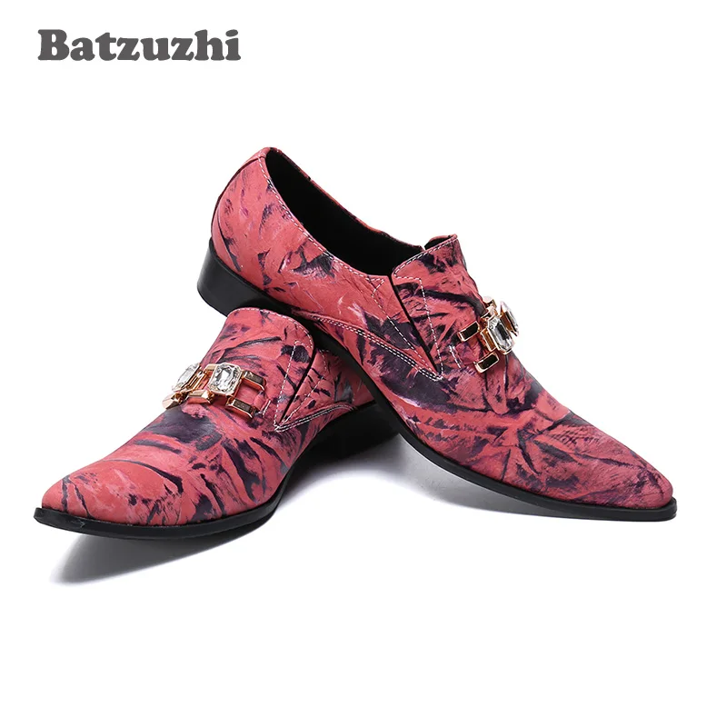 

Batzuzhi Designer's Leather Business Shoes Men Fashion Party and Wedding Leather Dress Shoes Men, Big Sizes US6-US12, EU38-46
