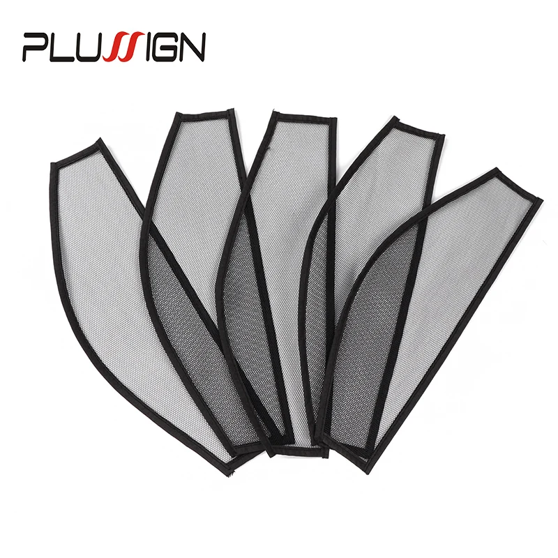 Clip In Hair Material Black 1-5Pcs Diy False Hair Tools Whole Head Clip In Extension Net Fashion Nets Plussign
