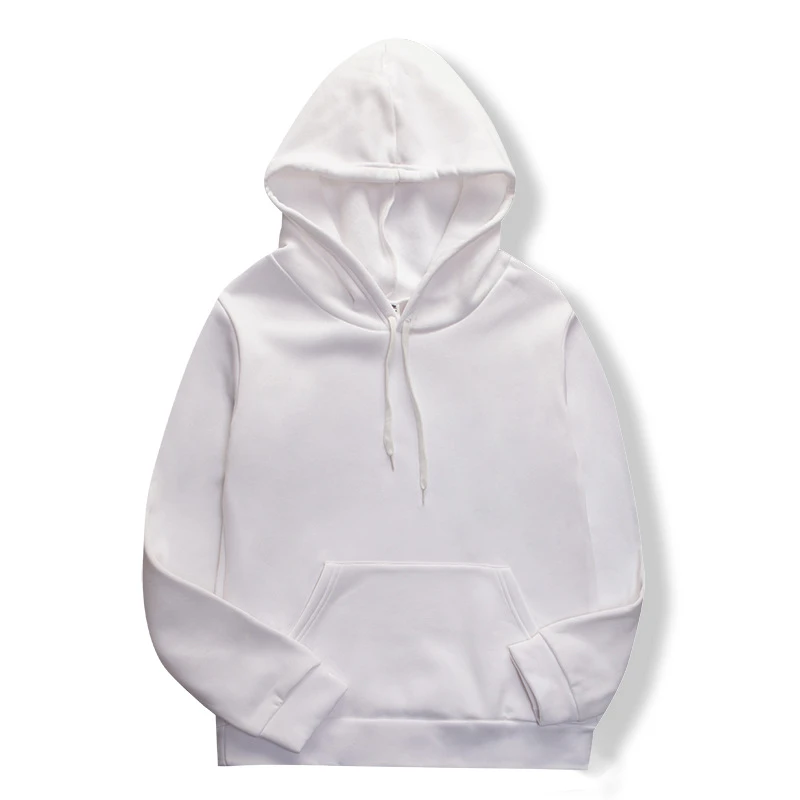 solid white hoodie