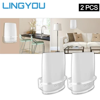 

2 PCS Clear Acrylic Wall Mount Sturdy Bracket For NETGEAR ORBI WiFi Router RBS40 RBK40 RBS50 RBK50 AC2200 AC3000