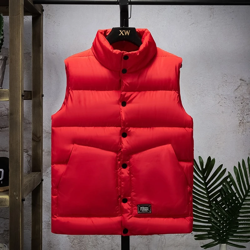 

Spring Autumn men New Stylish 2020 Vest men Plus Size XS-5XL Warm Sleeveless Jacket men women Winter Waistcoat Couple Vest
