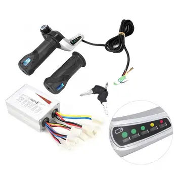 

Thumb Controller 36V 800W Motor Brushed Controller Box with Throttle Grip for Electric Bicycle Scooter E-Bike Brushed