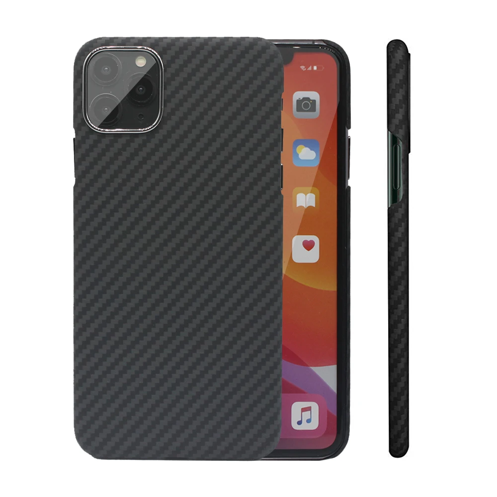 Чехол из углеродного волокна для iPhone X XS Max XR 7 11 12 мини чехлы арамидного ультра