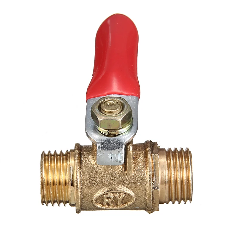 Латунный шаровой кран с красной ручкой 1/4 дюйма|ball valve|brass ball valvemale valve |