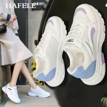 Г. Новая женская обувь в стиле знаменитостей интернет модная Уличная обувь для отдыха Удобная прогулочная обувь с дышащей сеткой на толстой подошве