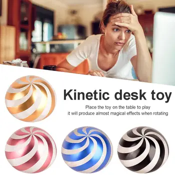 

Newest Kinetic Desk Toys Full Body Optical Illusion Fidget Spinner Ball Full Dynamic Ball Gift For Men Women Children