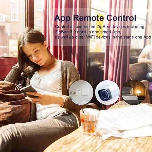 Tuya-ZigBee 3.0 스마트 허브, 앱 음성 원격 제어용 무선/유선 게이트웨이 브리지, 알렉사 구글 홈 어시스턴트와 호환 5
