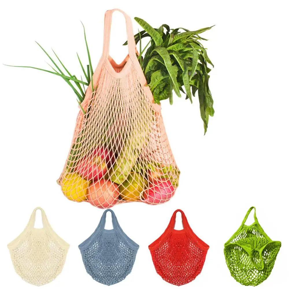 

Reusable Mesh Net Turtle Bag String Shopping Bag Hanging Storage Fruit Vegetables Storage Handbag Totes Home Storage Bags