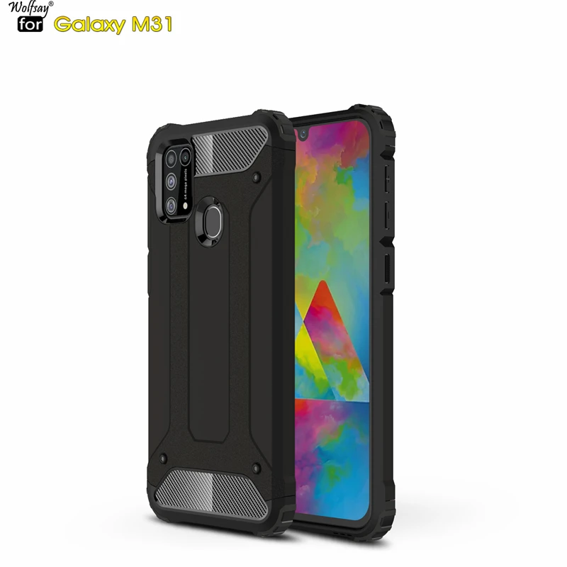 Чехол для Samsung Galaxy M31 чехол прочная Броня из ТПУ и поликарбоната чехлы деловые